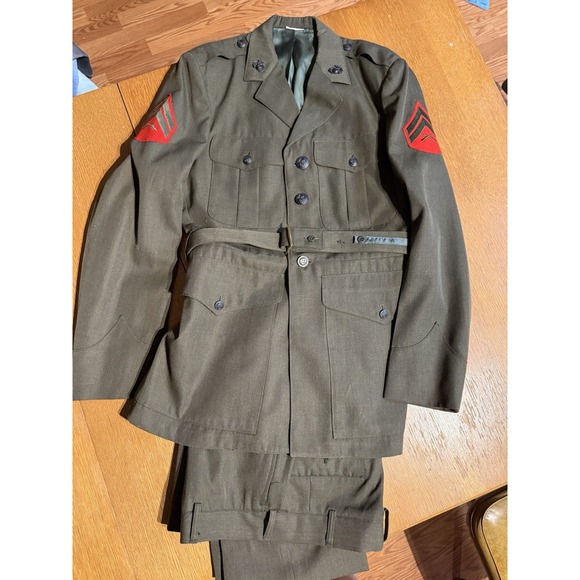 green emerald velvet dress WWII USMC Reproduction M1937 Green Wool Marine Corps Service Dress Coa -  Top Pots